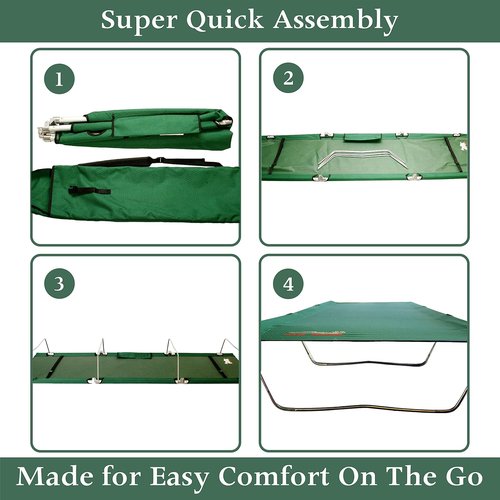 BYER OF MAINE TriLite Cot, Camping cots for Adults, Portable cot, Single