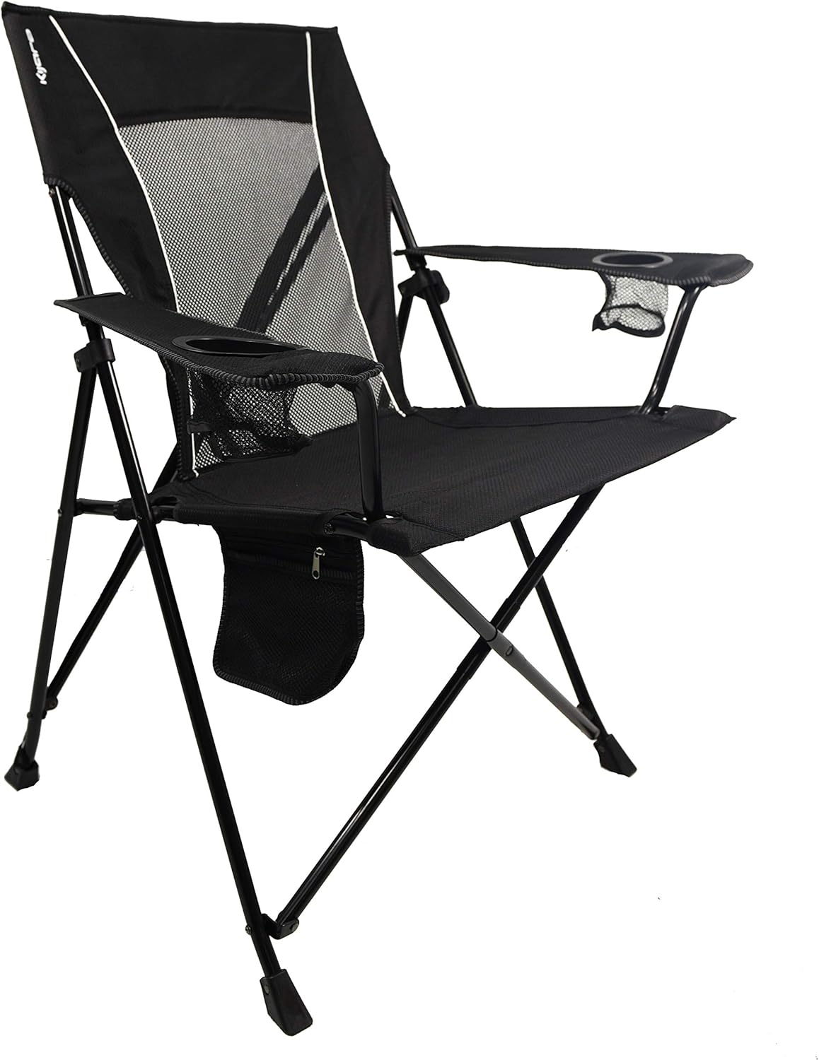 Kijaro Portable Camping Chairs - Enjoy the Outdoors with a Versatile Folding Sports Chair for Outdoor & Lawn - Dual Lock Feature Locks Position – Hallet Peak Gray