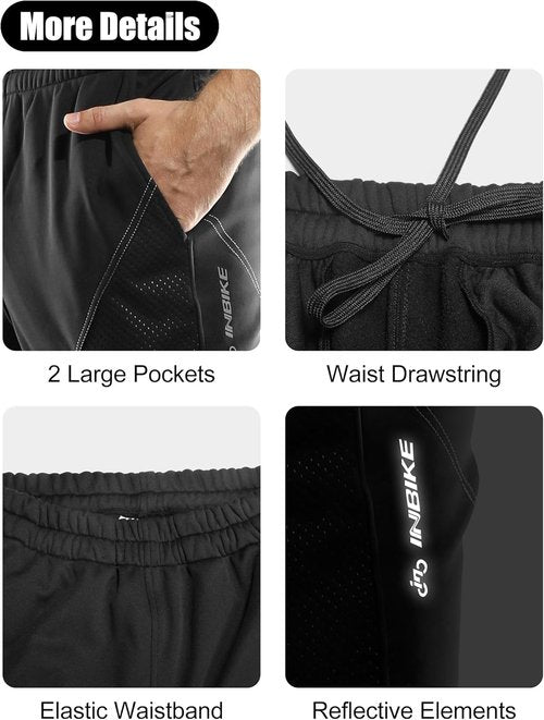 Men's Windproof Fleece-Lined Winter Cycling Pants | Outdoor Sports Sweatpants