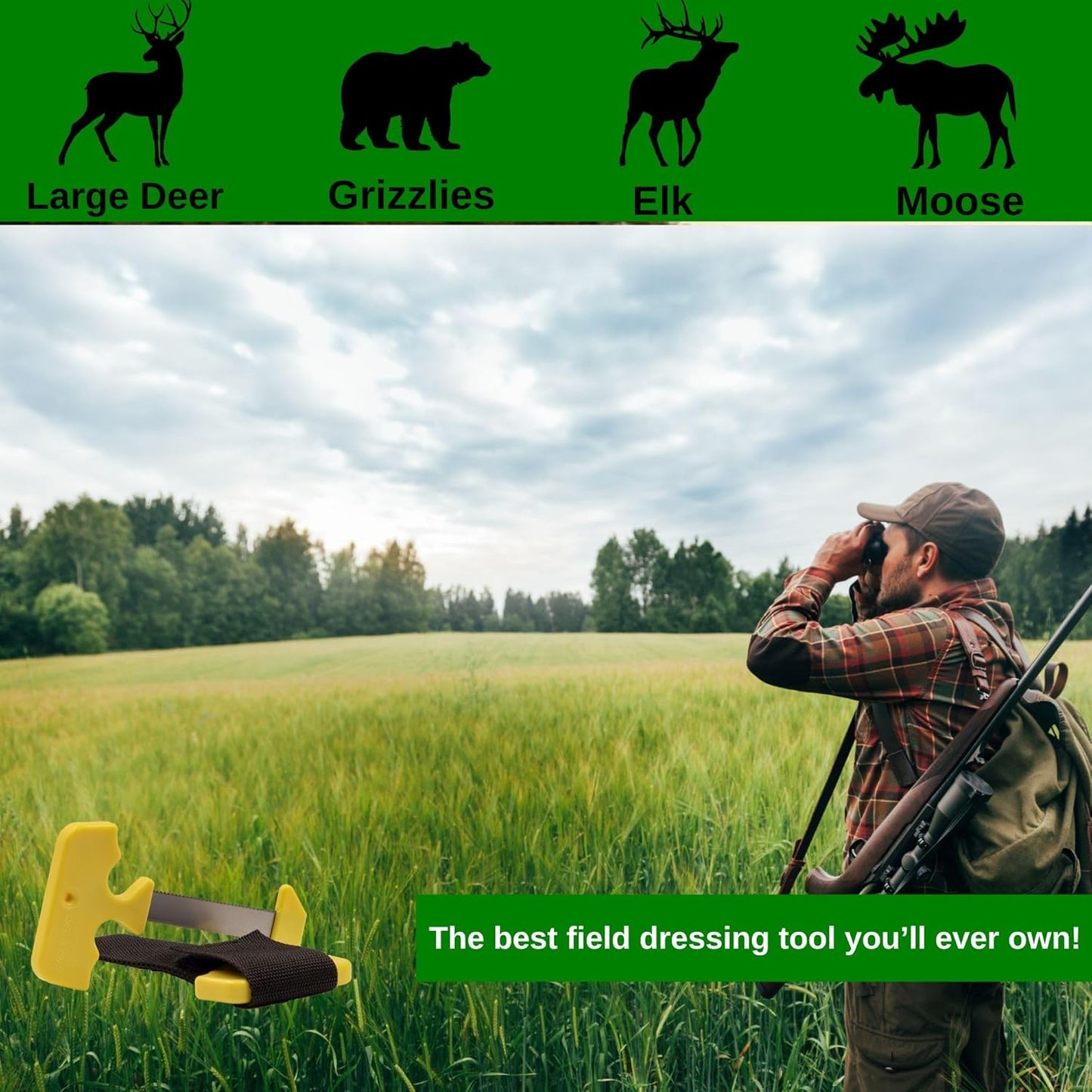 Sagen Saw II Hunter's Field Saw Pelvic Bone and Rib Splitter for Big Game Hunting-Moose, Elk, Deer, Grizzly Bear