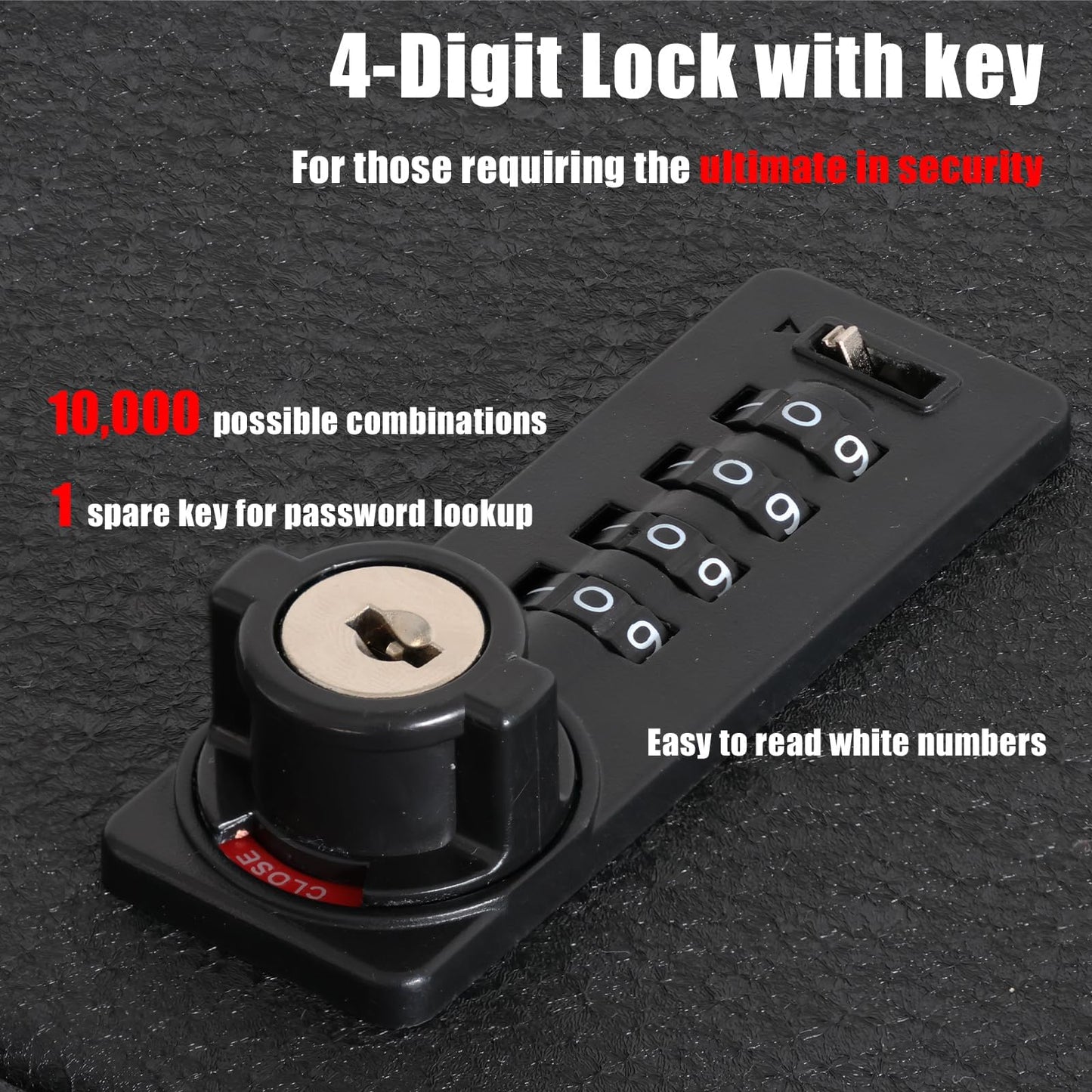 JIKE Center Console Safe Compatible with BMW X5 2019-2025, BMW X6 2020-2025, BMW X7 2019-2025, 4 Digit Lock with Backup Key.