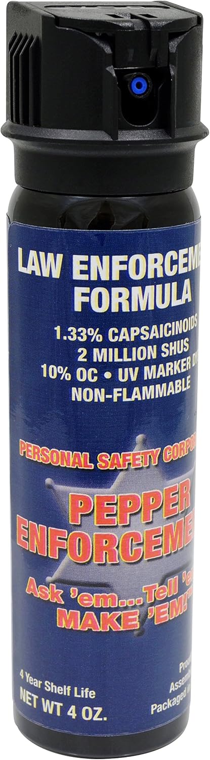 Fogger Pepper Spray for Self Defense - Maximum Strength 10% OC Fog Formula, Flip Top Safety Tactical Design, Personal Protection Devices