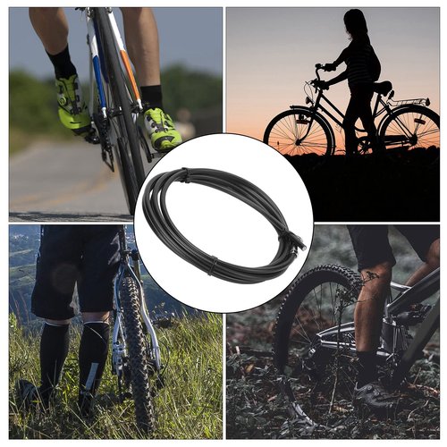 Plplaaoo 2M Hydraulic Disc Brake Hose for MAGURA MT4/MT4E/MT5 – Bicycle Brake Oil Tube with Connection Insert & Olive Connector, Durable Rubber Bike Brake Line for Road and Mountain Bikes