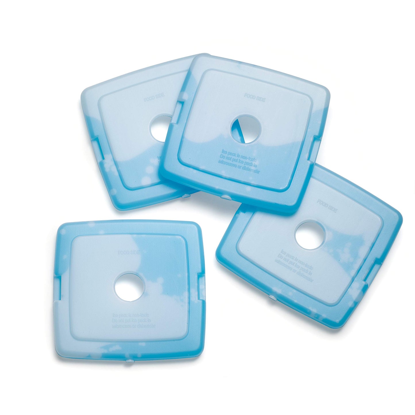 Cool Coolers by Fit & Fresh XL Slim Ice Packs (4 Pack) and Slim Ice Packs (4 Pack), Quick Freeze Space Saving Reusable Ice Packs for Lunch Boxes or Coolers