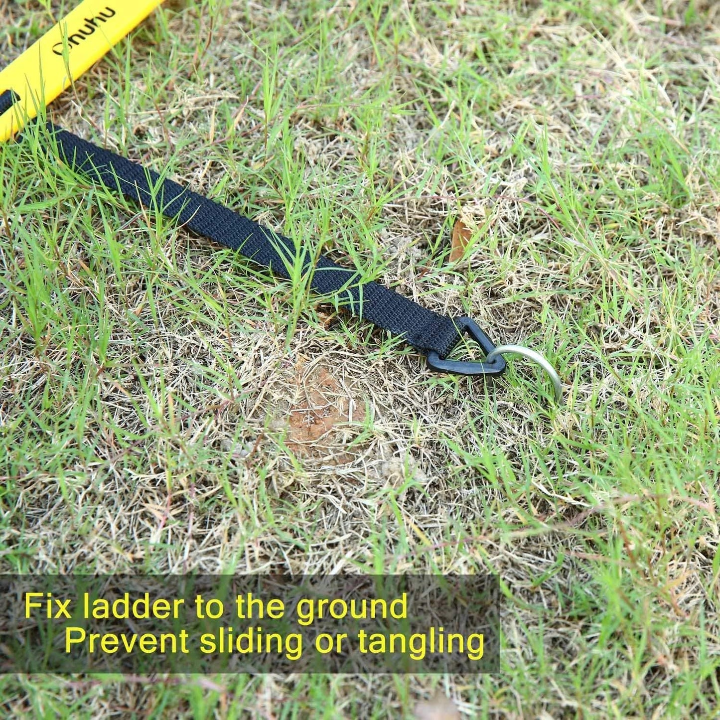 Agility Ladder Speed Training Set: Ohuhu 12 Rung 20ft Soccer Training Equipment for Kids with 12 Cones, 4 Steel Stakes, Instruction Manual & Carrying Bag for Football Exercise Sports Footwork Training