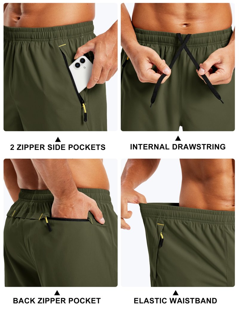 TACVASEN Mens Athletic Shorts Quick Dry Lightweight Running Gym Shorts Basketball Sports Hiking Summer Outdoor Workout Casual