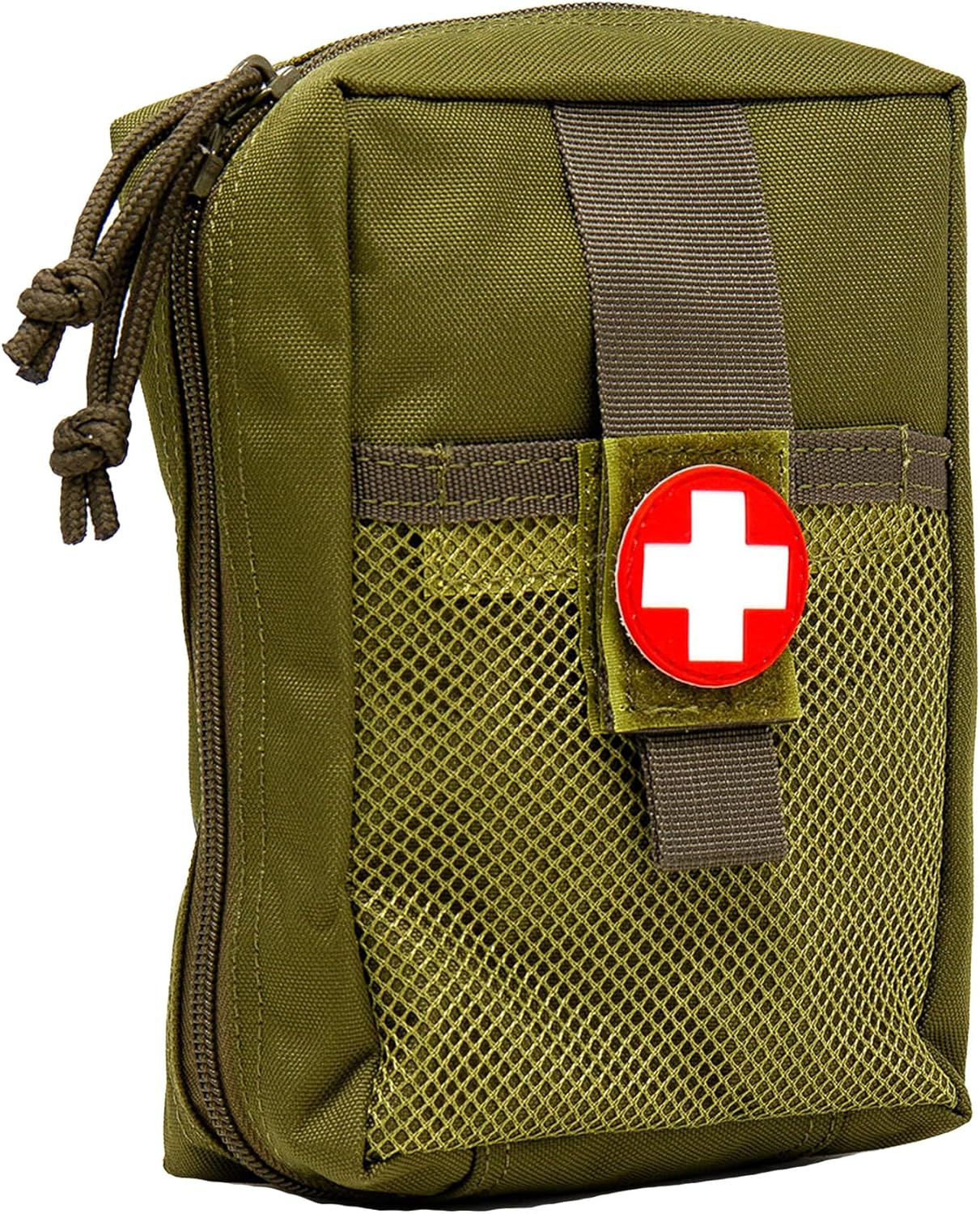 3VGEAR Large MOLLE Medic Pouch - Waterproof with Clamshell Opening, Elastic Loops for Medical Supplies, Hook and Loop Strips, Rugged 600D Polyester