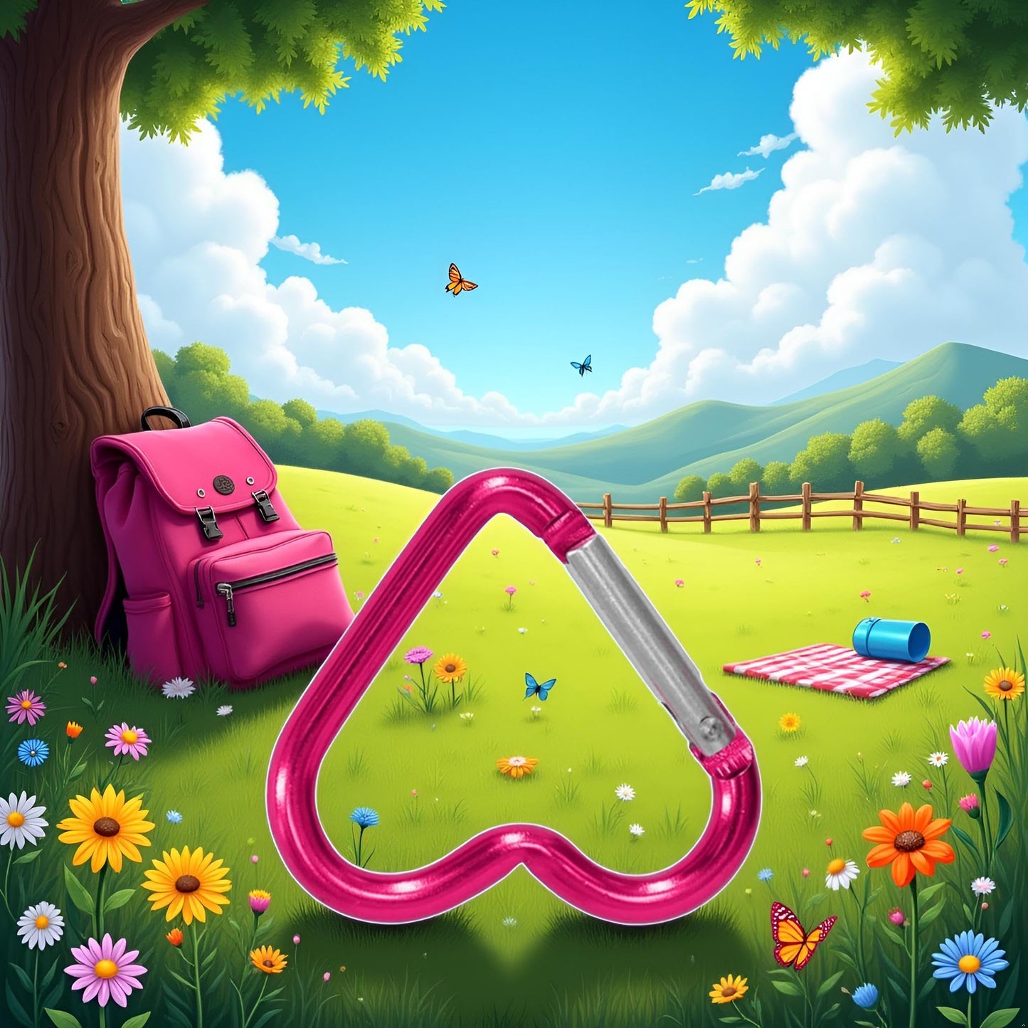 1Pc Pink Outdoor Carabiner Heart Keychain Clip Aluminum Alloy Rings Climbing Clips,Accessory and Keychain Carabiners,Spring Snap Hook Carabiner,Portable Spring Snap Hook Accessories