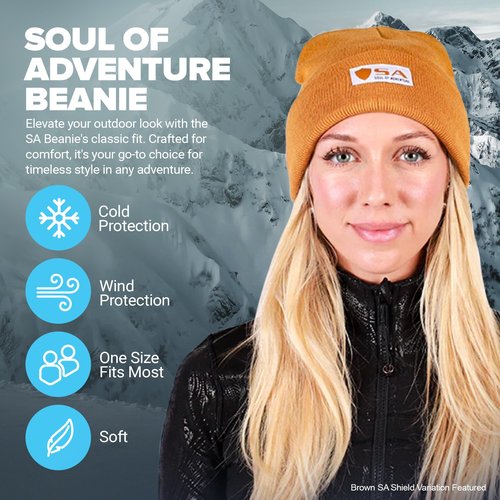 S A Beanie | Reflective Knit | Black