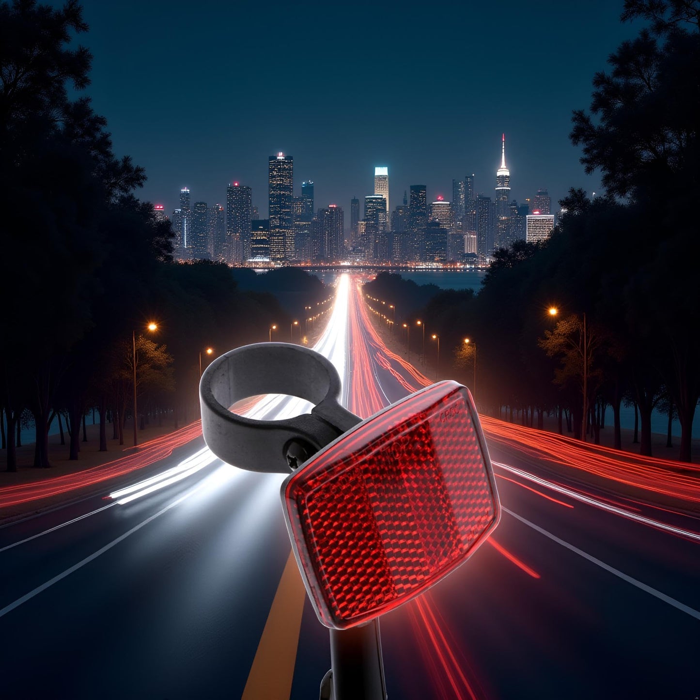 Jowxsx Bike Rear Safety Warnning Reflector Plastic Safety Bike Rear Reflector Light Back Reflective Boards Night Decoration Wreath Wreath Pendant Reflectors Lights and Reflectors