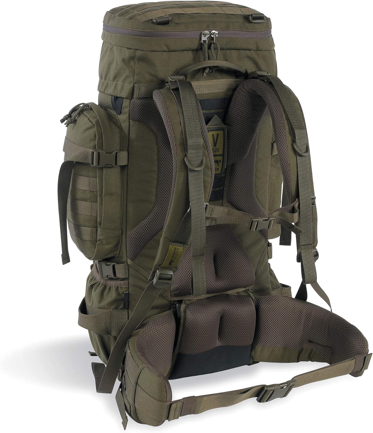 Tasmanian Tiger Raid Tactical Backpack MKIII - 52-Liter V2 Plus Carrying System with MOLLE System and Detachable Hip Strap, Black - 52 Liter