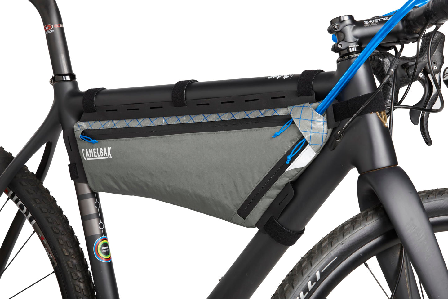 CamelBak M.U.L.E. Bikepacking Waterproof Triangle Frame Pack - Includes 2L Quickstow Hydration Reservoir Bladder, Large