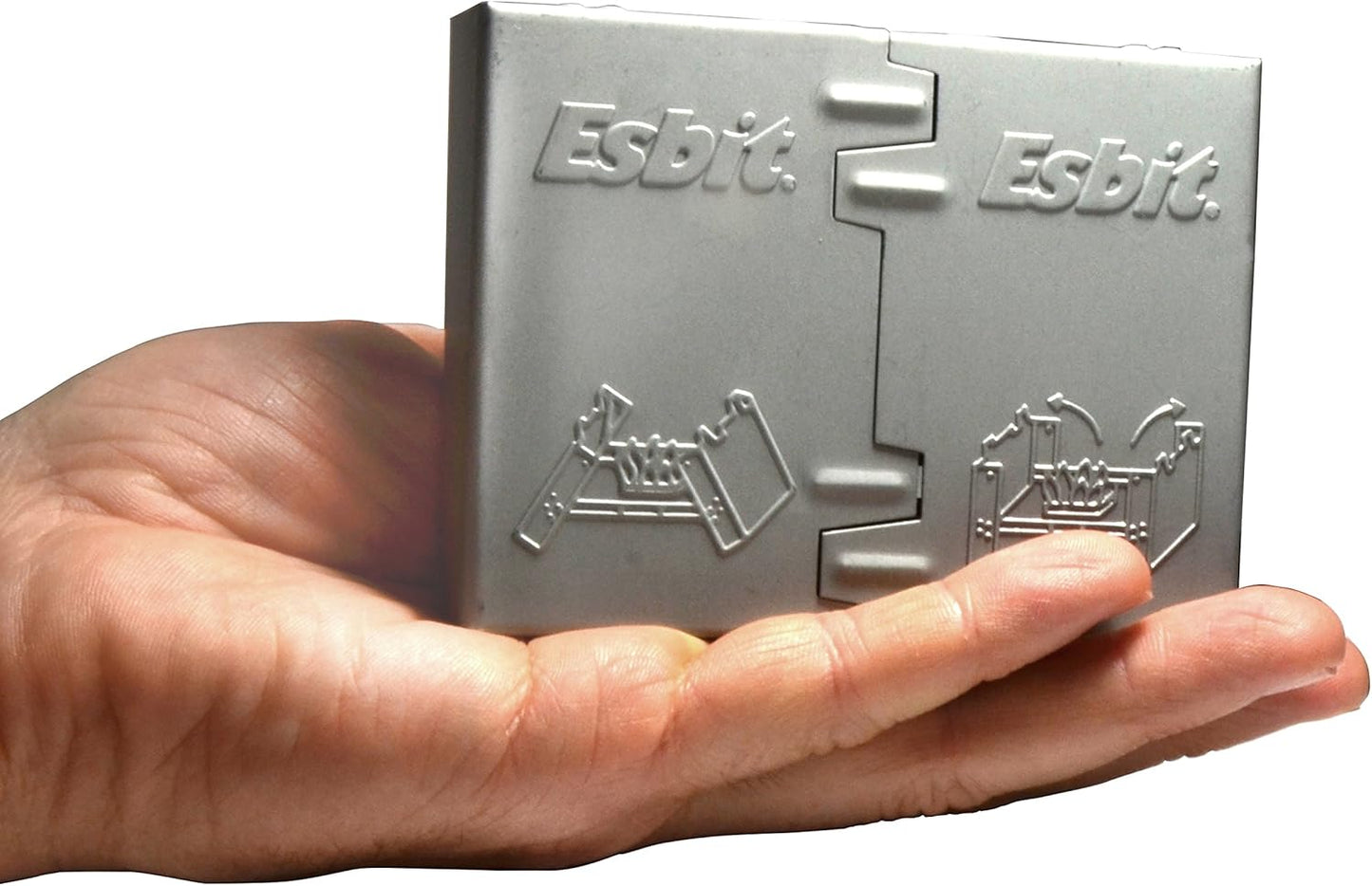Esbit Ultralight Folding Pocket Stove Bundle with Extra Fuel Includes Thirty 14g Solid Fuel Tablets
