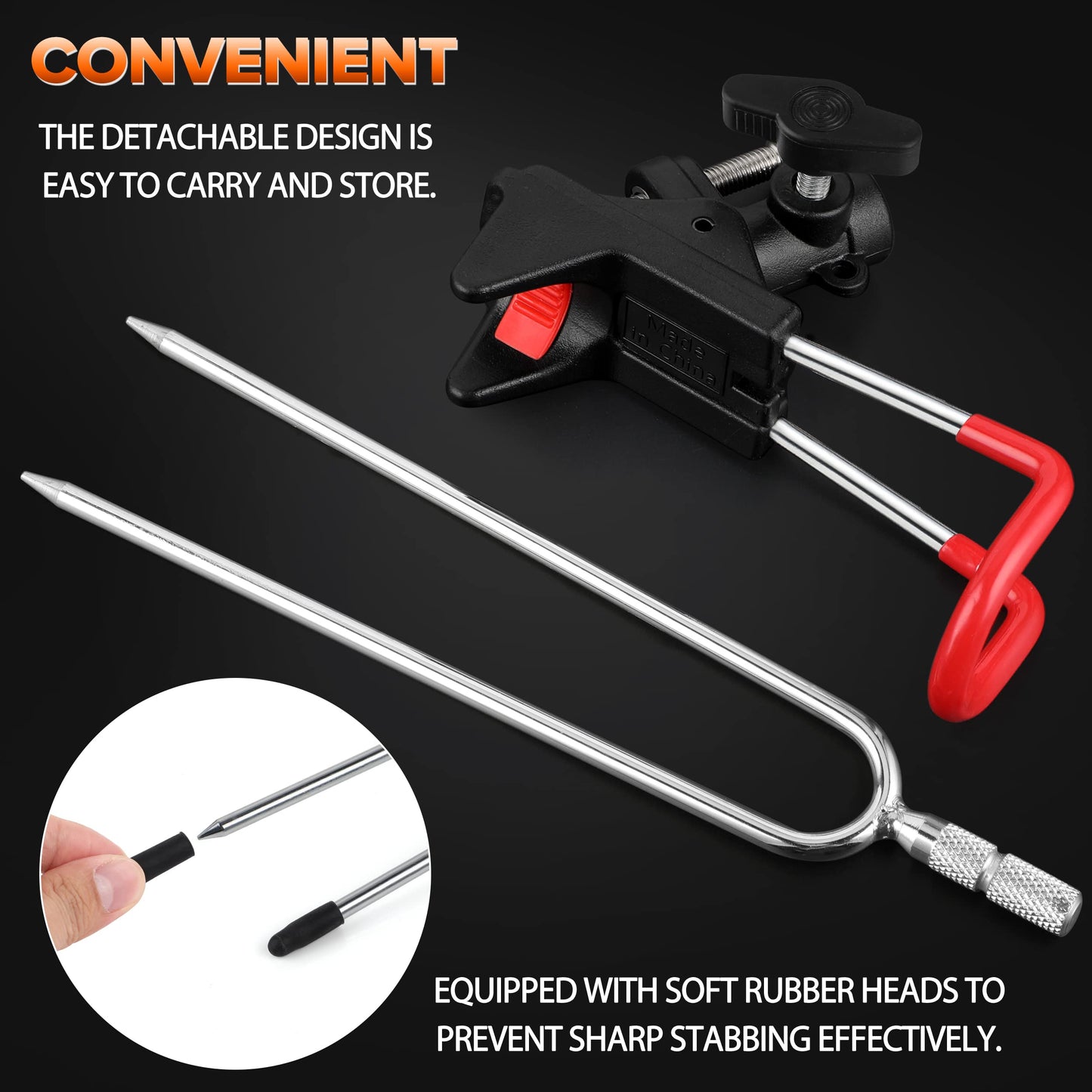 PLUSINNO Fishing Rod Holders - Bank, Beach, 360 Adjustable Fishing Pole Stand, Gift for Men