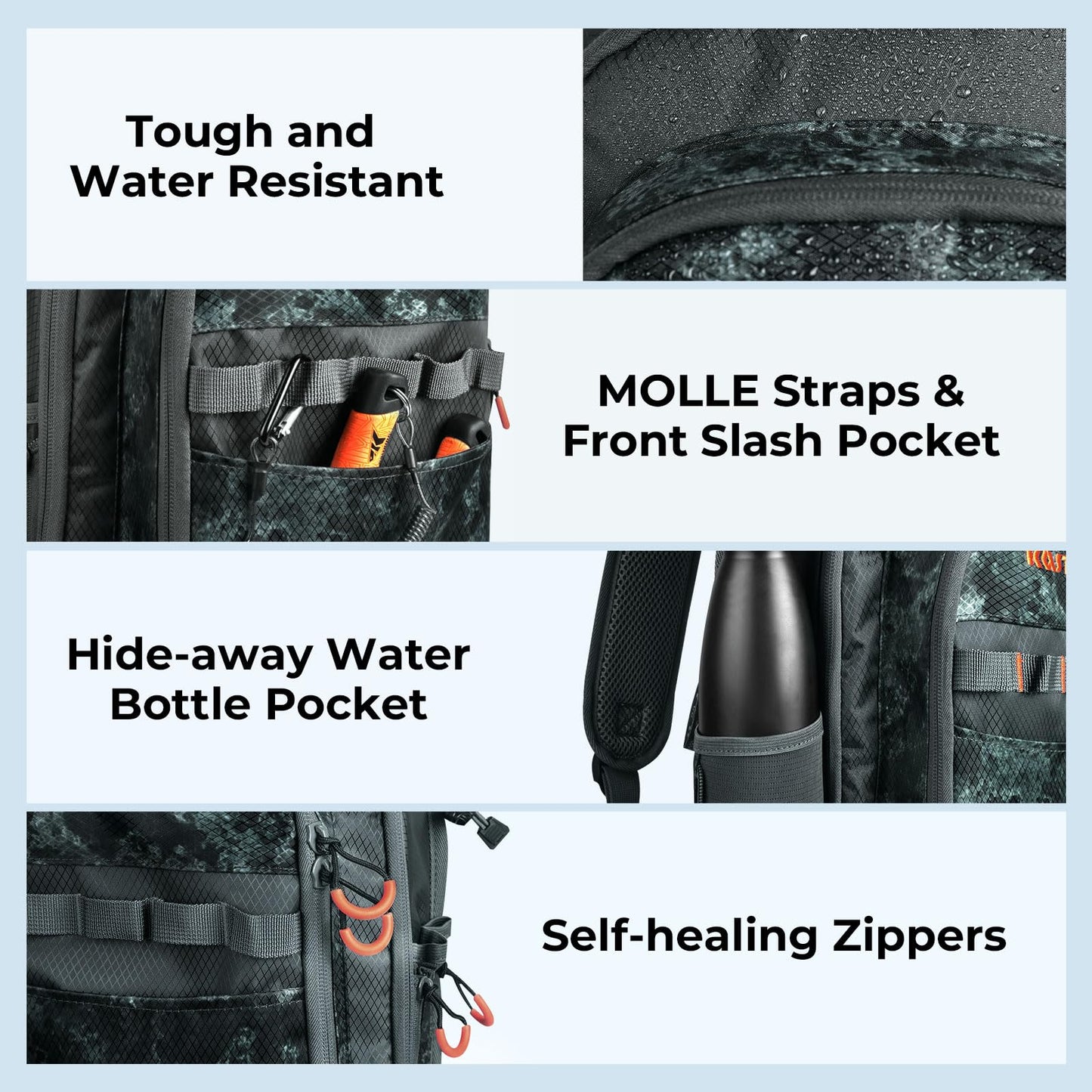 KastKing Pond Hopper Fishing Sling Tackle Storage Bag with 2 Tackle Boxes, Lightweight Sling Fishing Backpack-Sling Tool Bag for Fishing Hiking Hunting Camping,17.7X 12.6X 6 Inches