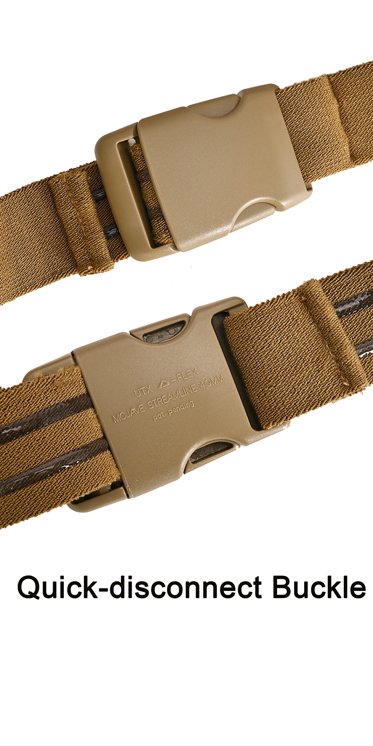 Tactical Thigh Strap for Holster Thigh Belt Elastic Leg Hanger Band with Quick Release Buckle for Games Hunting (Tan)