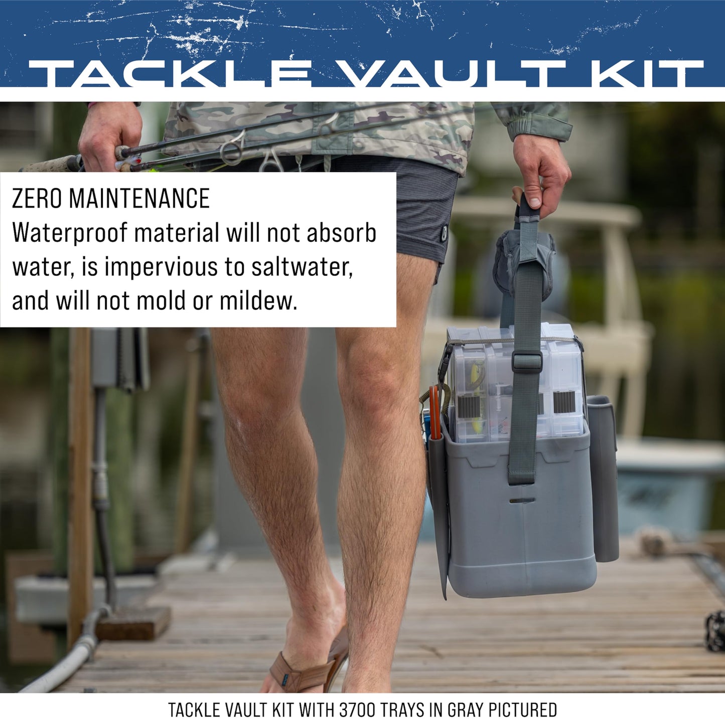 FROGG TOGGS EVA Tackle Vault Tote, Lightweight Customizable Tackle Bag with Accessories