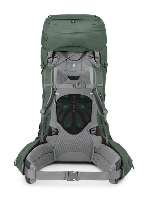 Osprey Ariel 65L Women's Backpacking Backpack, Koseret Green, WXS/S