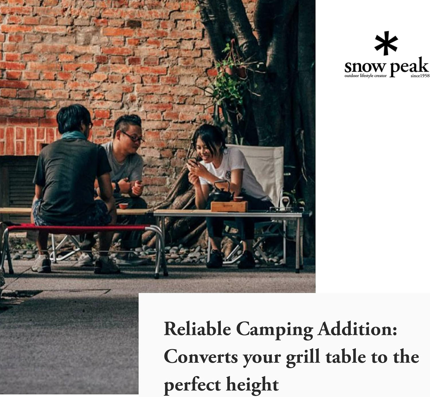 Snow Peak Iron Grill Table 400 Leg Set