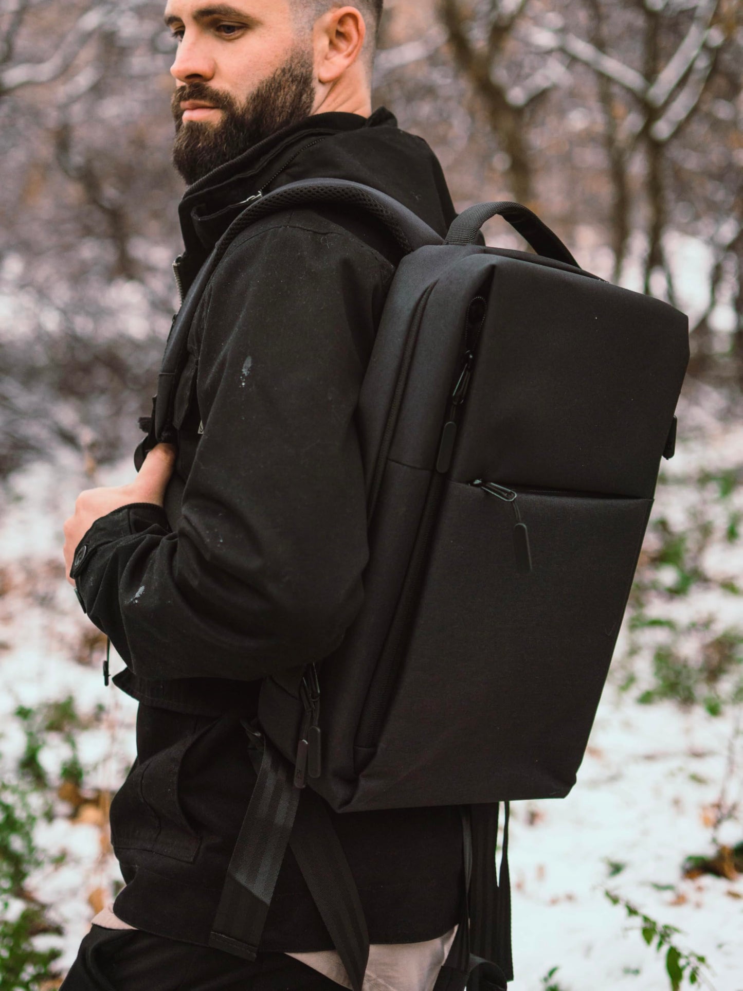 KEEP Conceal Carry Minimalist Laptop Bag, EDC Gear Bag For Everyday Carry, Tactical Bag for Work, Commuters, Travel, Outdoors, CCW, Tactical Backpack for Professionals, Black