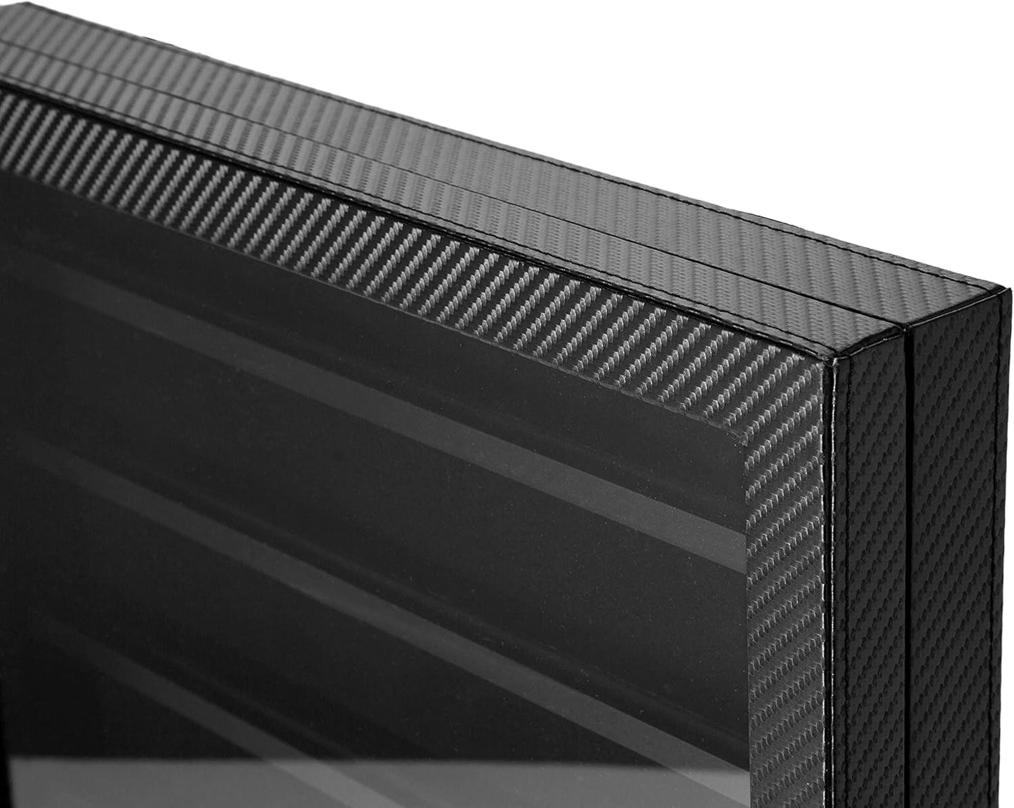 JackCube Design Military Challenge Coins & Casino Poker Chip and Medals/ Pins/ Badges/ Ribbons Display Case/ 7 Tiers Black Rack Cabinet/ Holder Shadow Box/ Acrylic Door/ - :MK375A