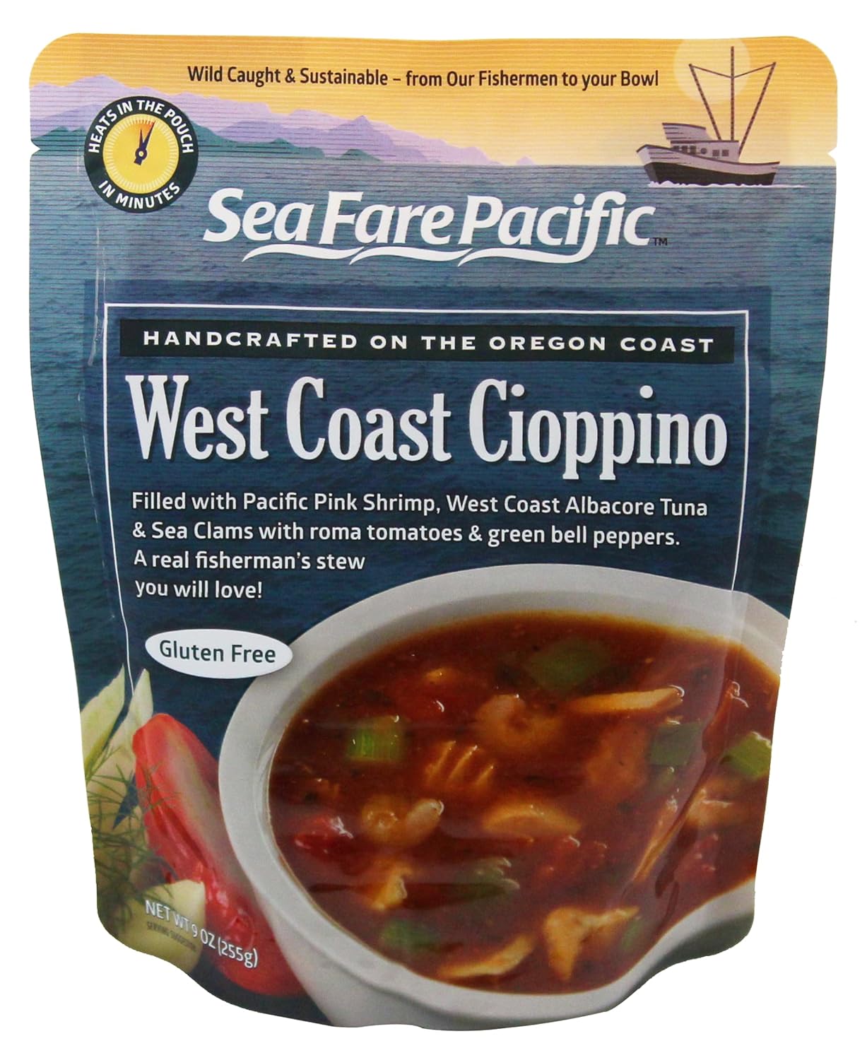 West Coast Cioppino Seafood Soup - Sea Fare Pacific, 9oz (Pack of 8)