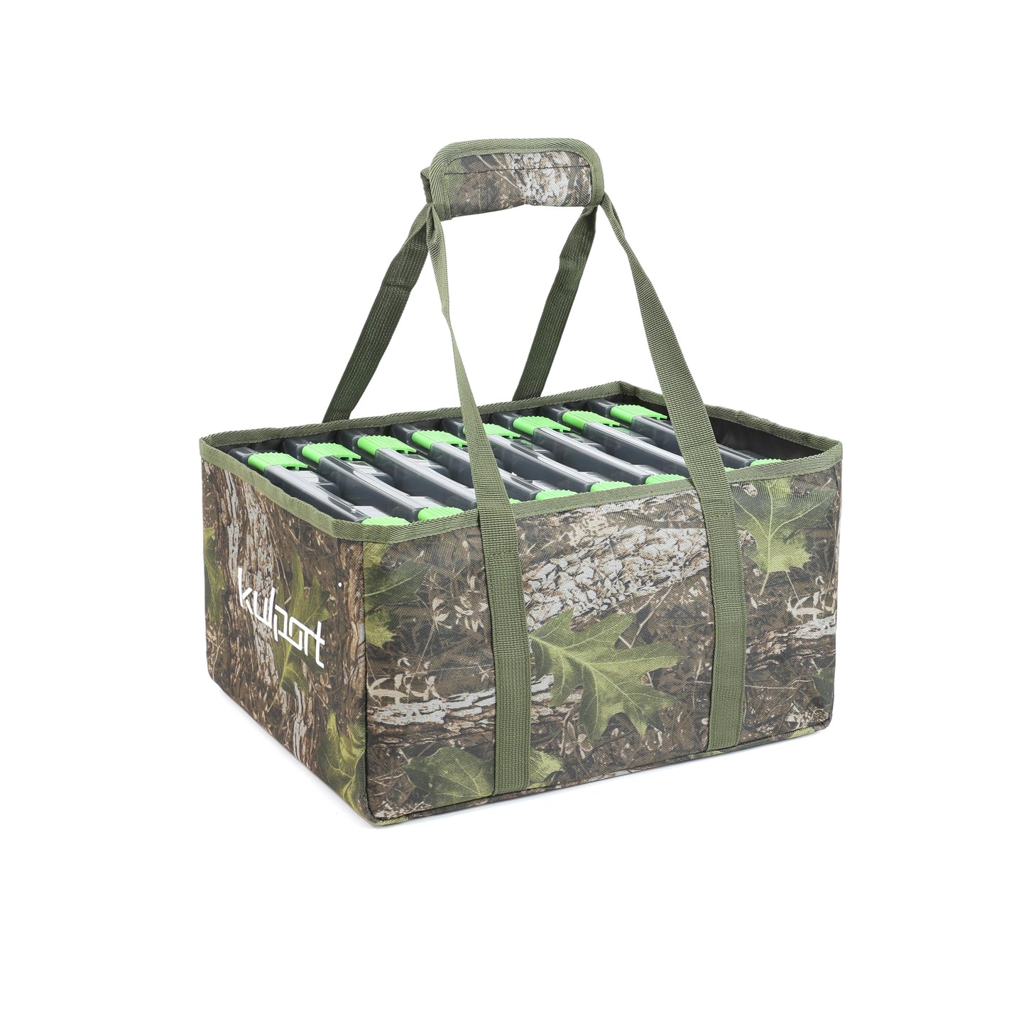 KULPORT Fishing Tackle Bag Fishing Bags With 8 3600 Boxes for Freshwater Fishing or Saltwater Fishing Non-Slip Shoulder Strap & Suitable for 3700/3600/3500 Tackle Box