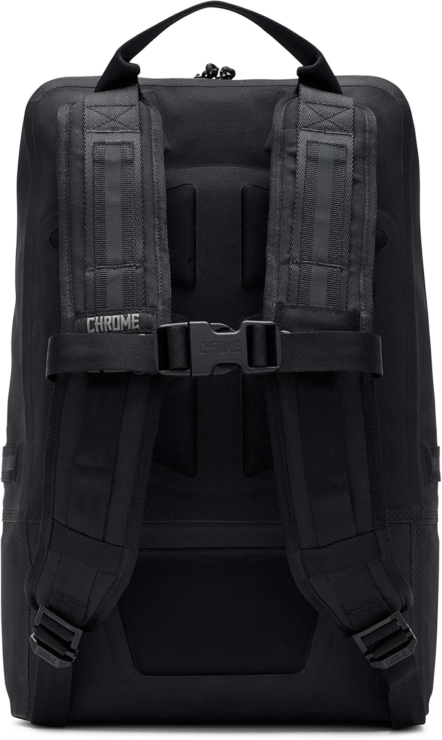 Chrome Industries Pro Barrage Waterproof Roll-Top Satchel Backpack Black Black