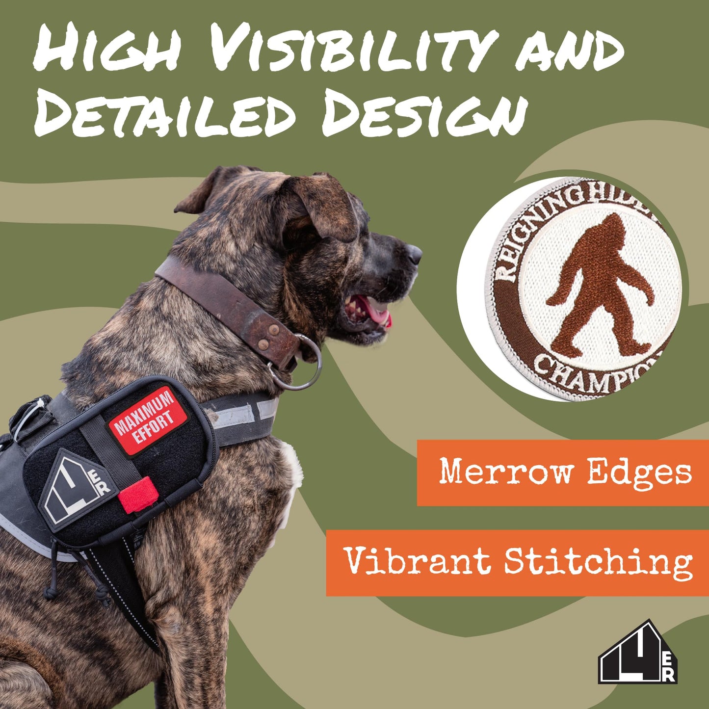 14er Tactical Morale Patches | Funny Military Hook & Loop Embroidered Patches for Backpacks, Collar and Vests (20-Pack)