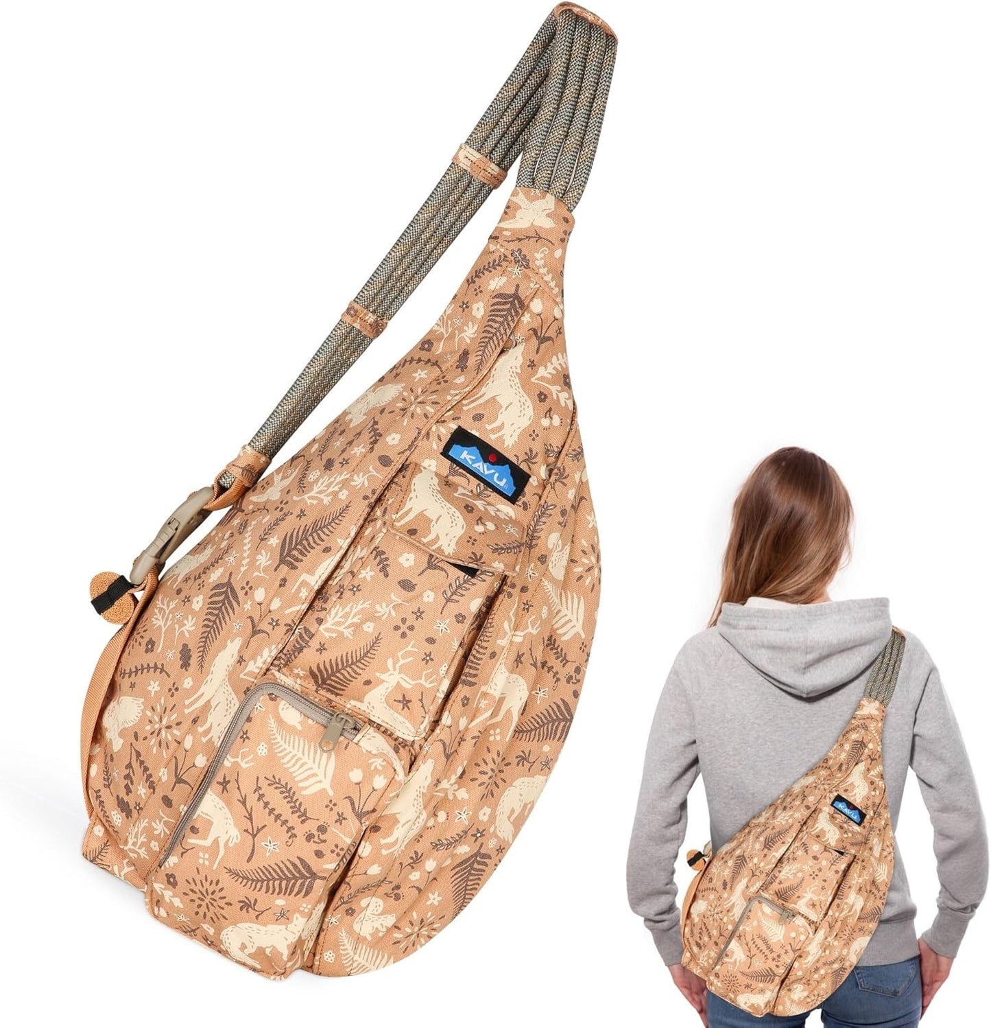 KAVU Rope Bag - Sling Pack for Hiking, Camping, and Commuting