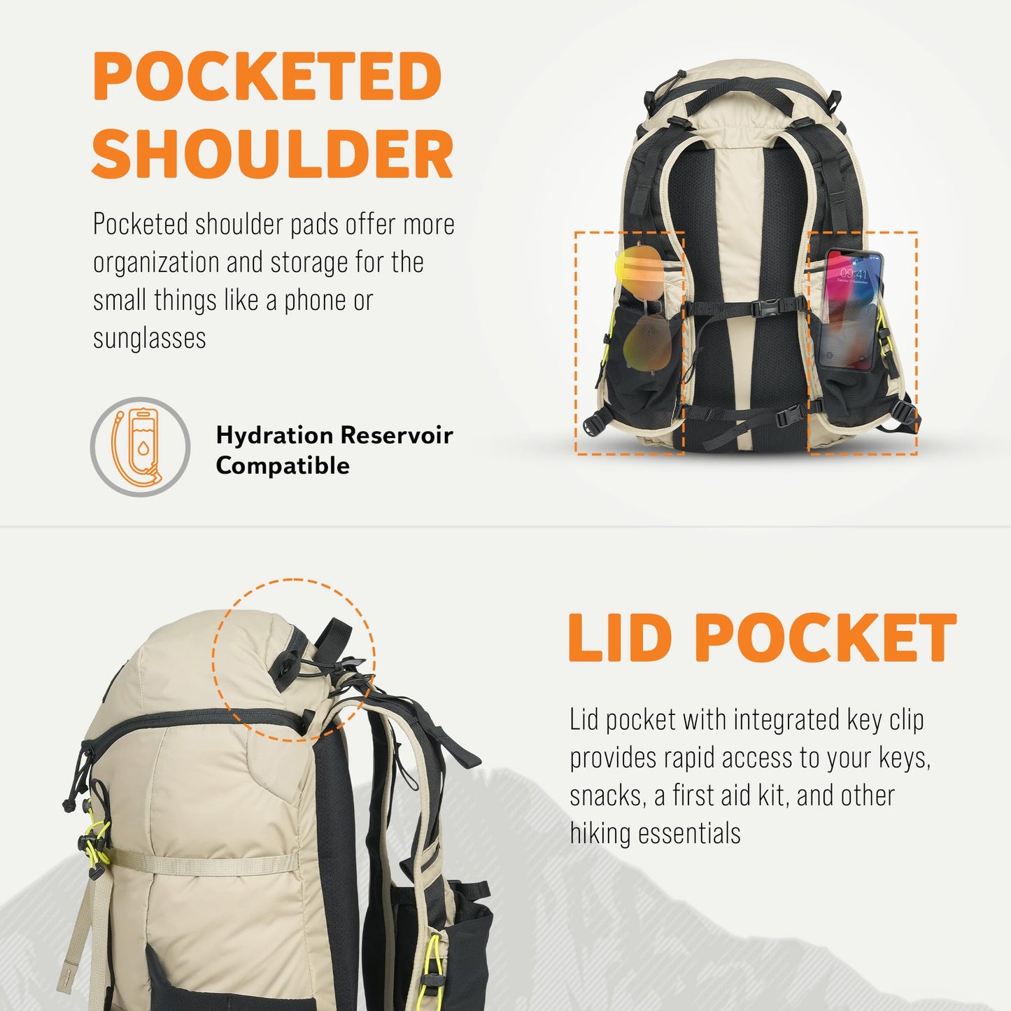 Mystery Ranch Gallagator 25 Backpack – Weather Resistant Travel Bag with Sternum Strap – Hummus Dobby, 25L, L/XL