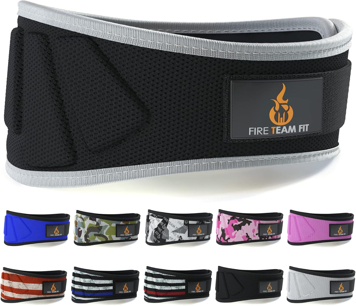 Weight Lifting Belt for Men and Women, 6 Inch, Bodybuilding & Fitness Back Support for Cross Training Workout, Squats, Lunges