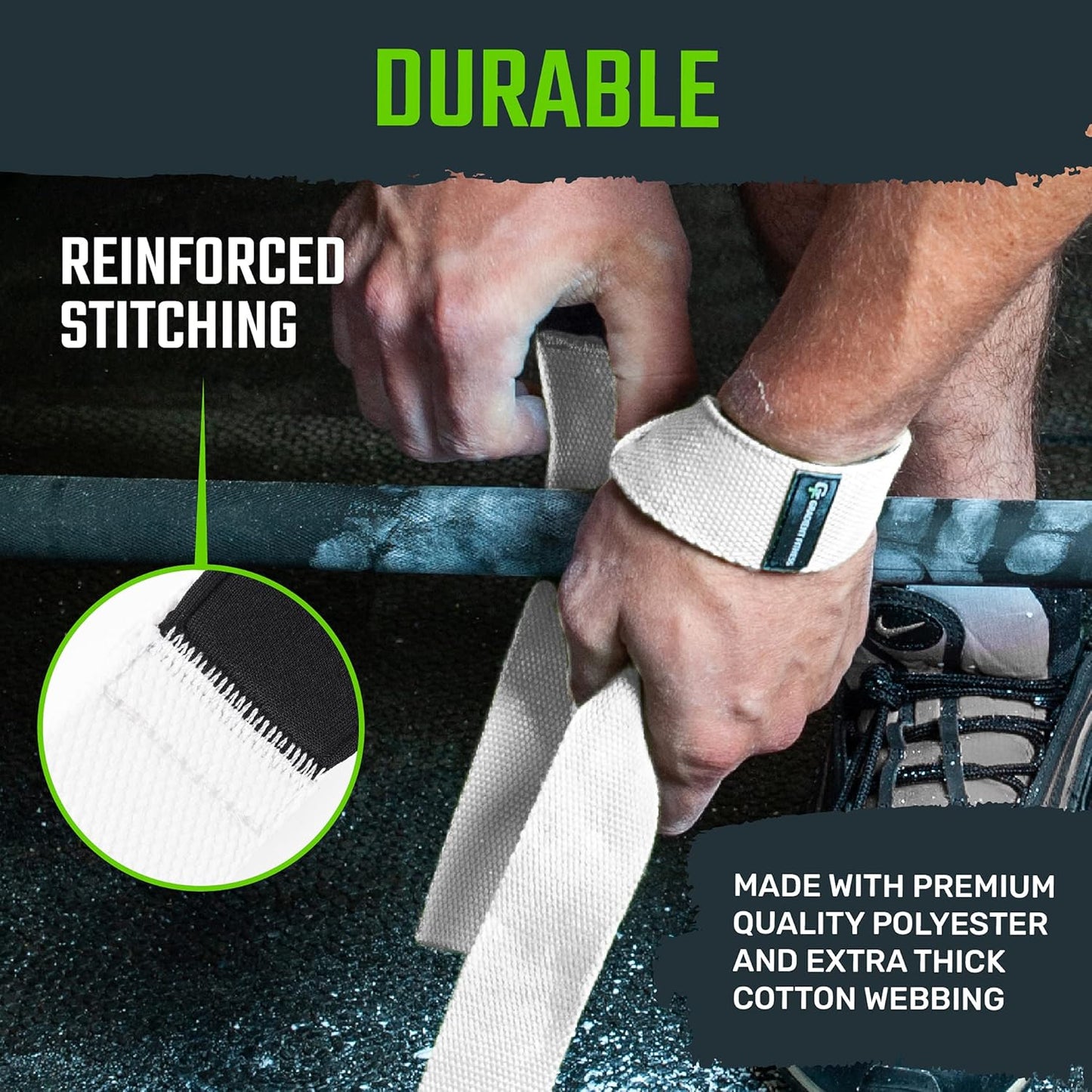 Gradient Fitness Lifting Straps | Wrist Straps for Weightlifting, Deadlift Straps, Lifting Straps for Weightlifting, Straps for Weight Lifting, Weight Lifting Straps for Men/Women, Gym Lifting Grips