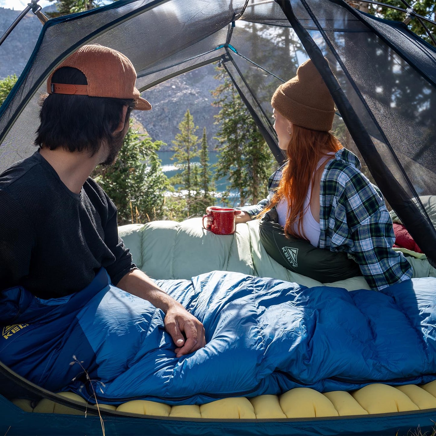 Kelty Cosmic 20 Down Mummy Sleeping Bag for Backpacking, Campers, 550 Fill Power, Recycled Fabrics with PFAS-Free DWR, Designed in Sunny Colorado, USA, 2024 Model (Regular)
