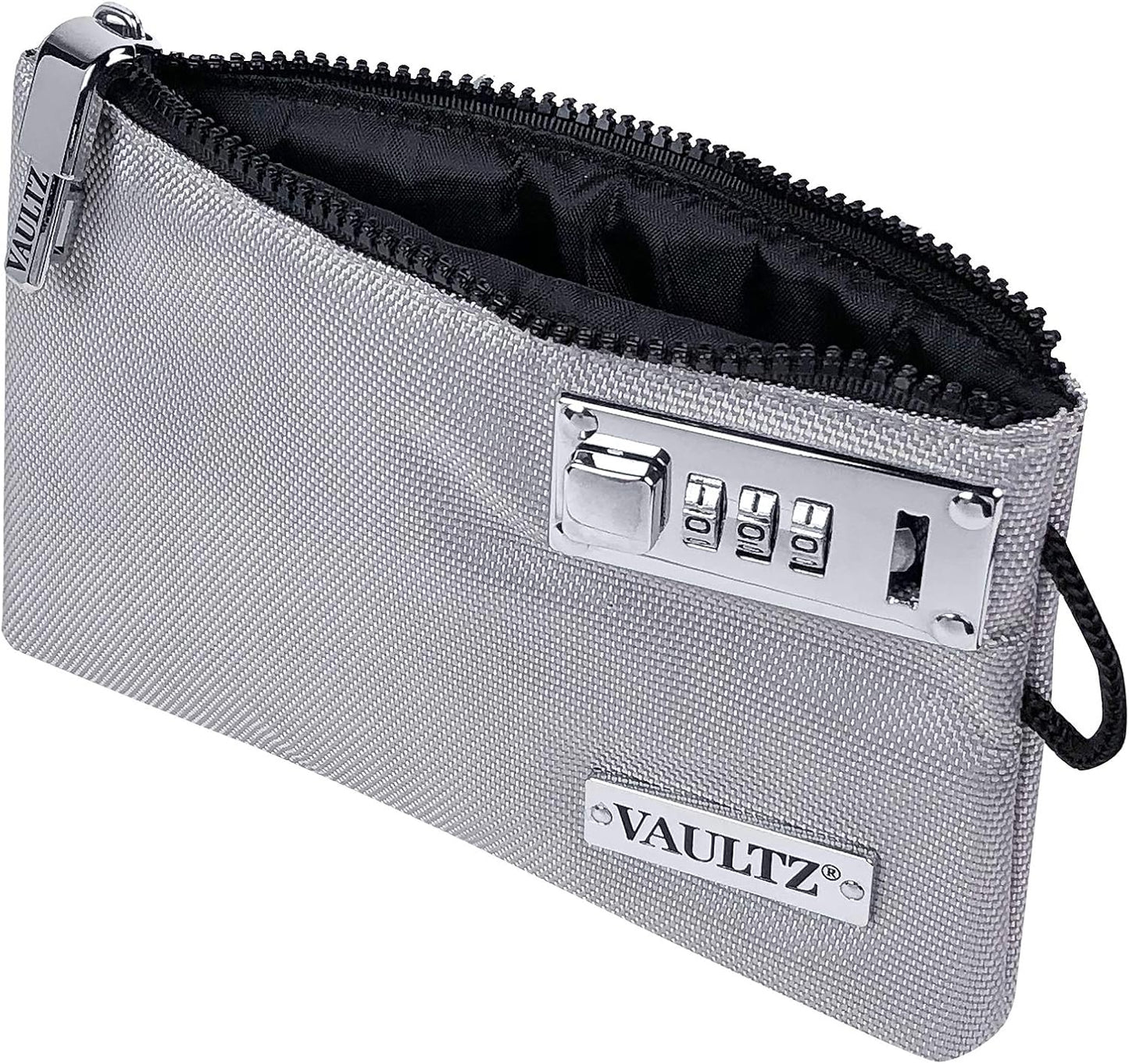 Vaultz Money Bag with Lock - 5 x 7 Inch, Men & Women's Locking Accessories Pouch for Cash, Bank Deposits, Wallet, Medicine, Phone and Credit Cards - BERRY