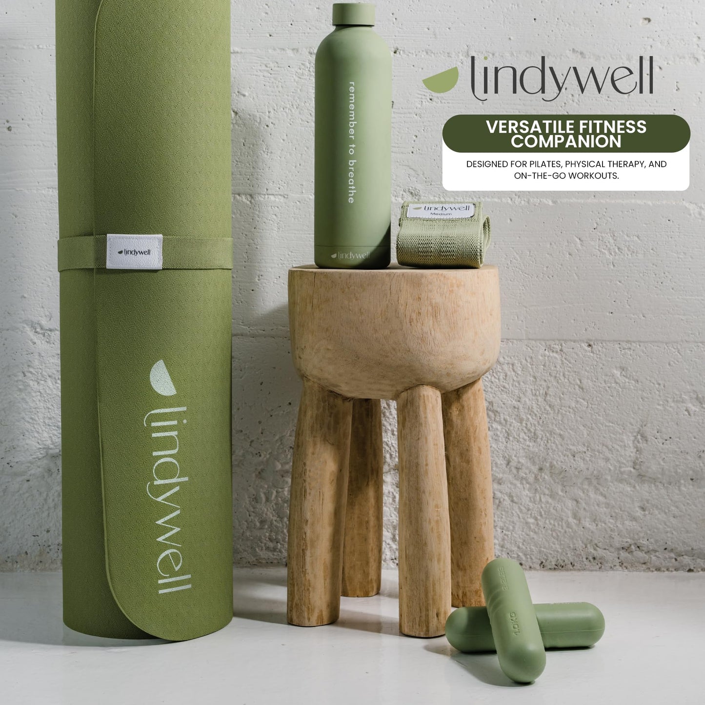 Lindywell 2 lb hand weights for women set of 2 - soft grip walking hand weights sets for women or men 2.2lbs each for fine-toning, Pilates, physical therapy, travel