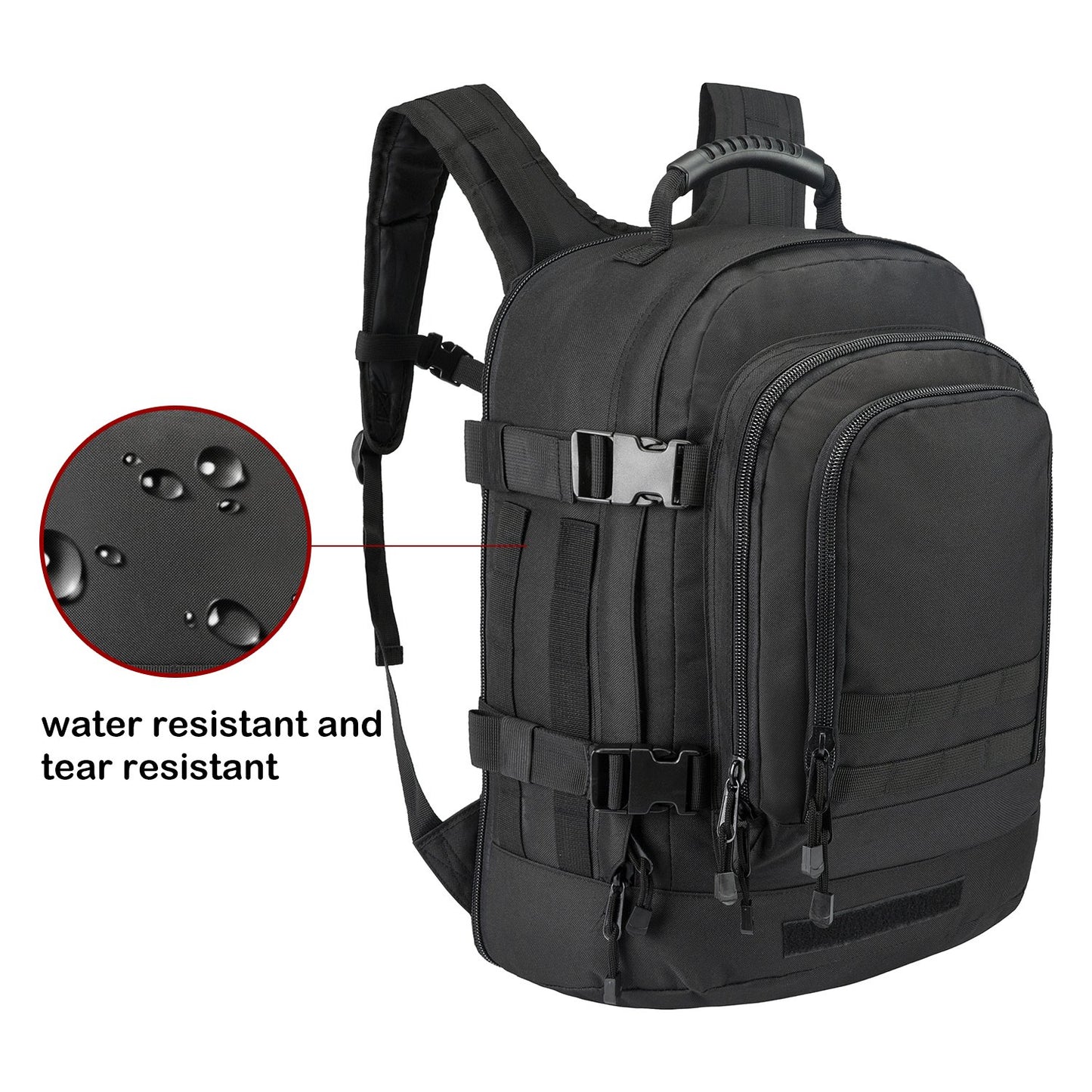 Large 3 Day Expandable 39L-64L Backpack Military Tactical Hiking Camping Daypack