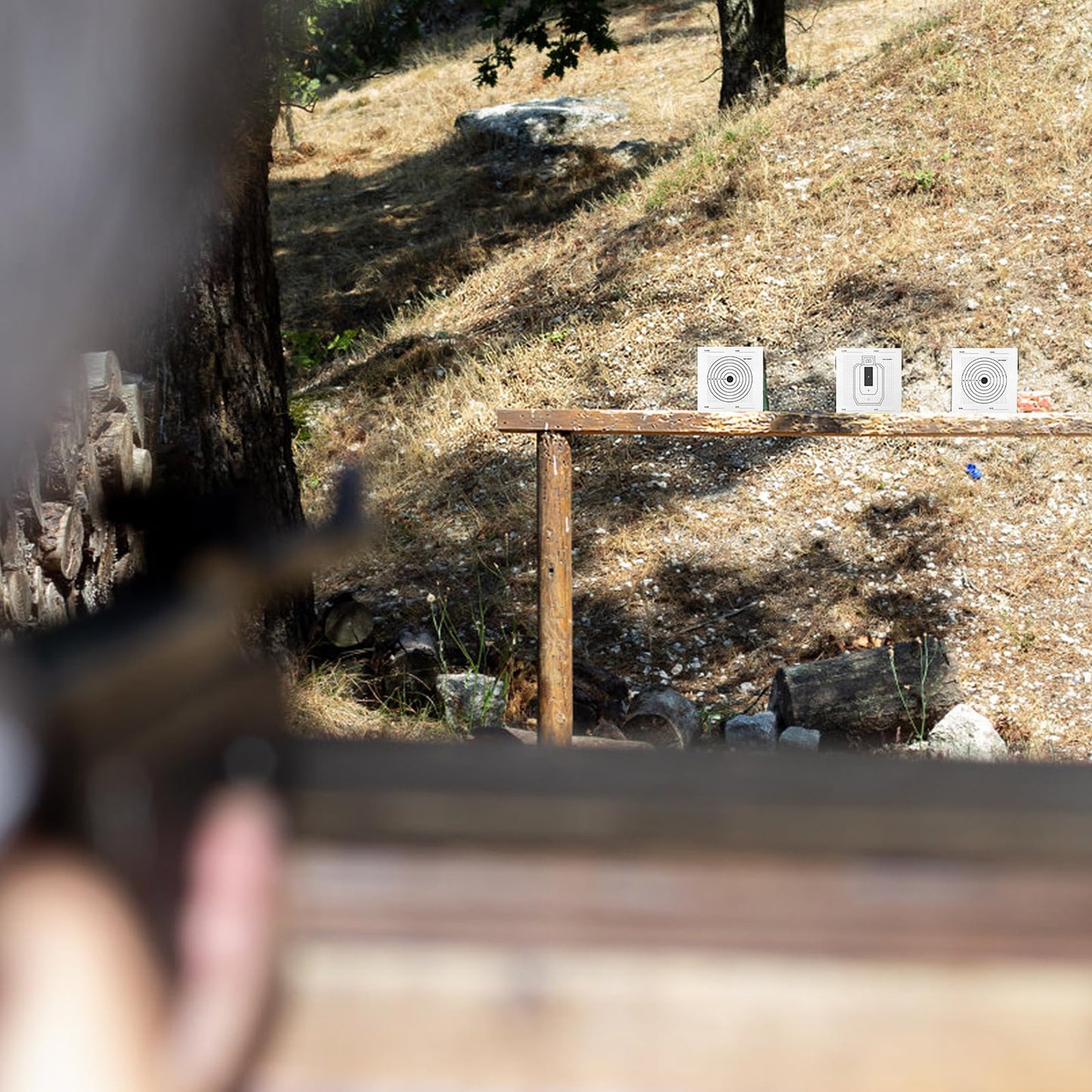 100 Pack Paper Targets Replaceable, BB Gun Shooting Practice Paper for Backyard, Indoor or Outdoor Range Targets