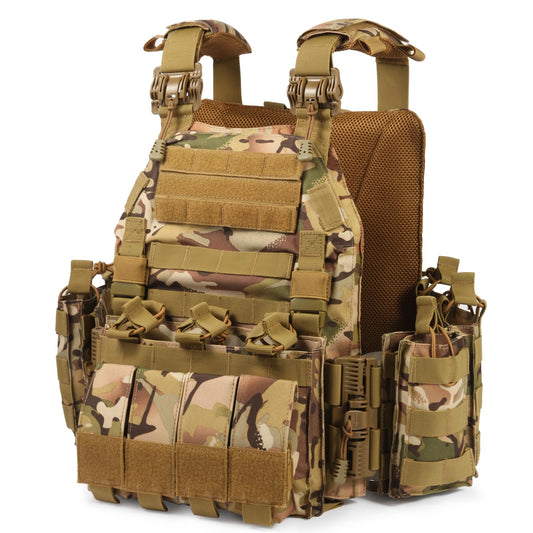 KESONS Quick Release Tactical Vest Adjustable Lightweight Breathable Weighted Vest for Training Outdoor Activities 1000D CP