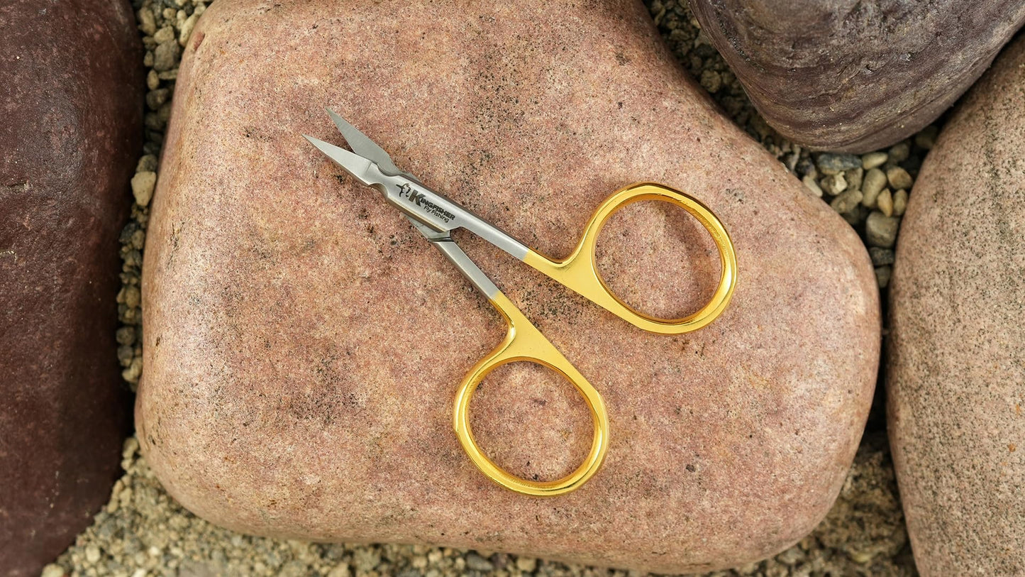 Kingfisher Fly Tying Arrow Scissor, 3.5 Inch, Straight