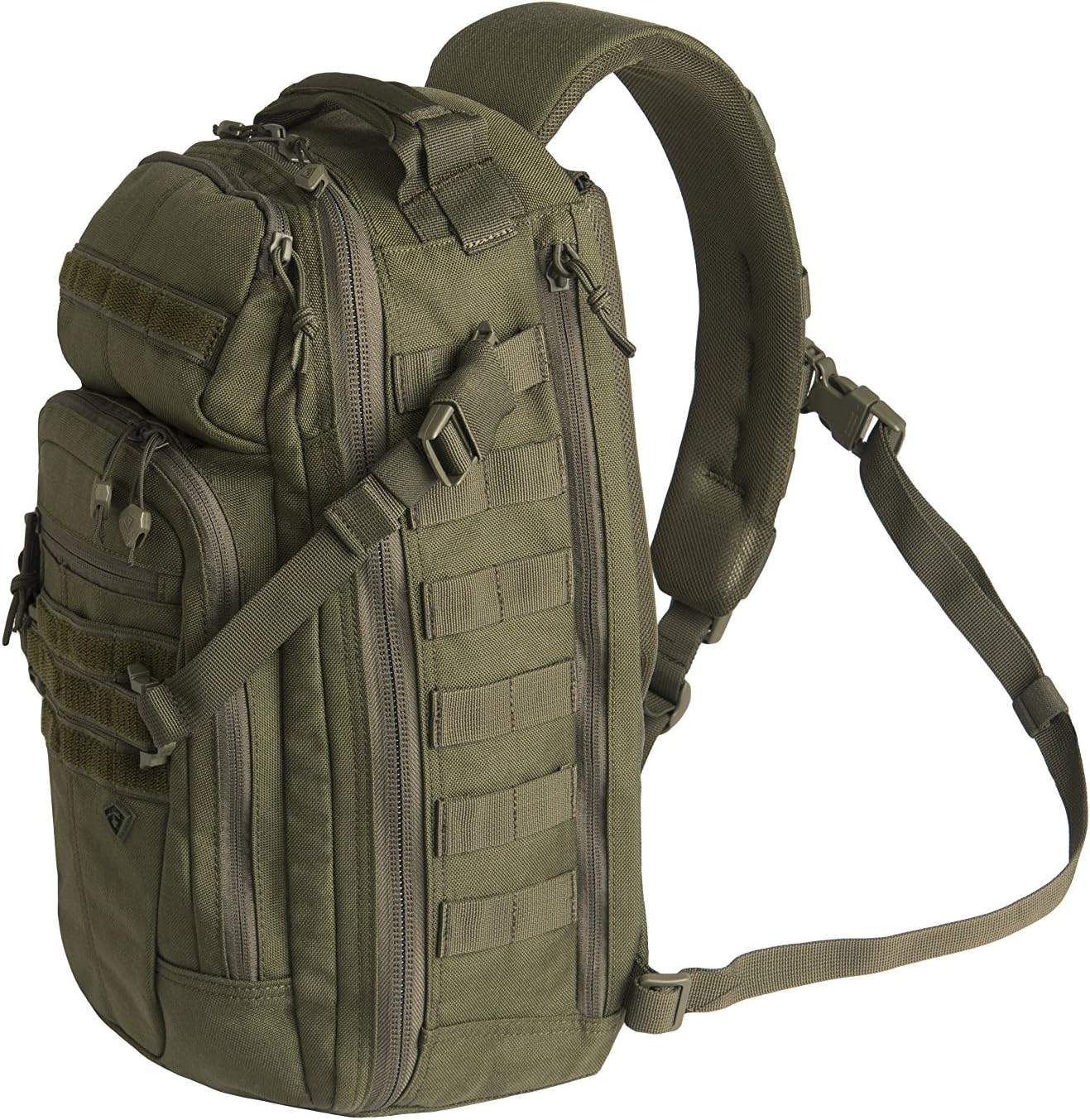 First Tactical Crosshatch Sling Backpack 19L, Shoulder Sling Go Bag for Men and Women