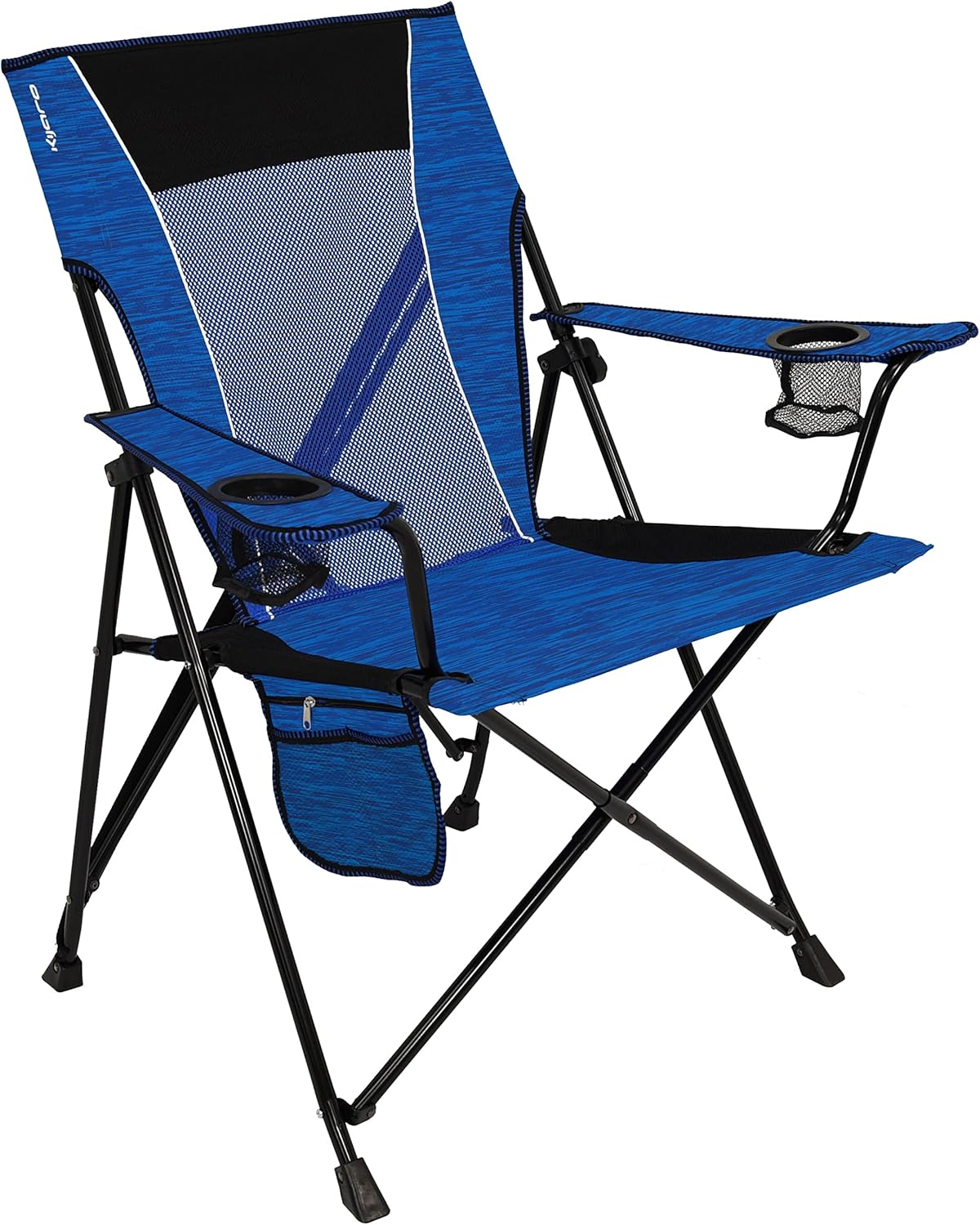 Kijaro Enjoy Versatile Folding Sports, Outdoor Chair & Lawn Chair, Dual Lock Feature, Maldives Blue (Hard Arm)
