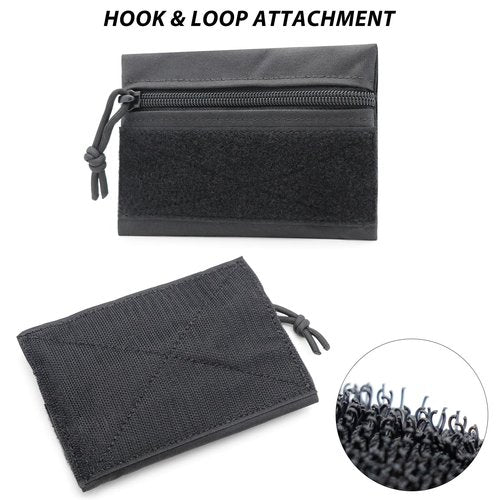 Qavctw Tactical Admin Pouch Bag with Hook and Loop Tool Storage Bag Snack Pouch Candy Bag Hanging Pouches Backpack Accessory Pouch