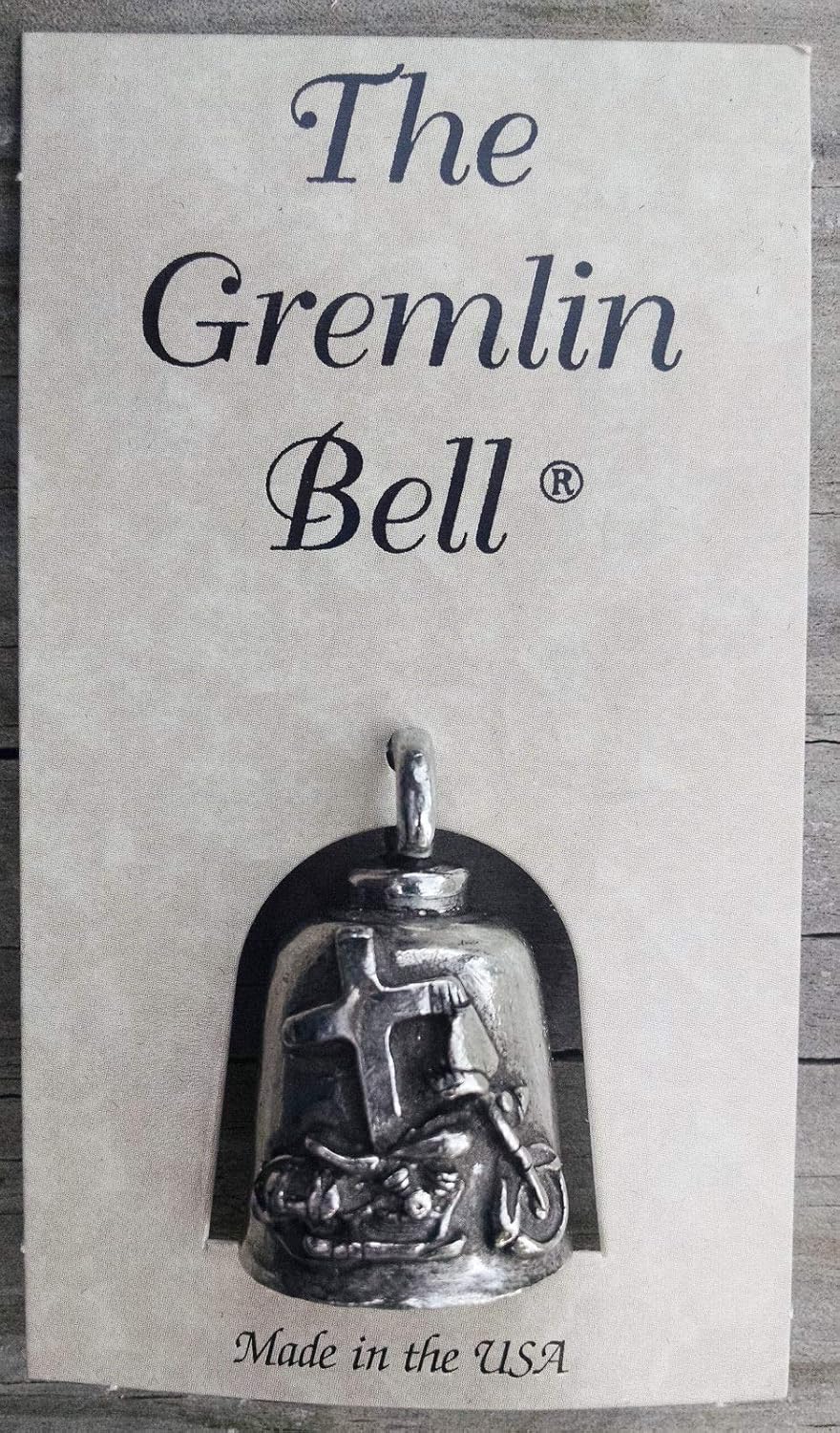 All American Gremlin Bells-Jesus Rides with Me Gremlin Bell for Bikers and Riders