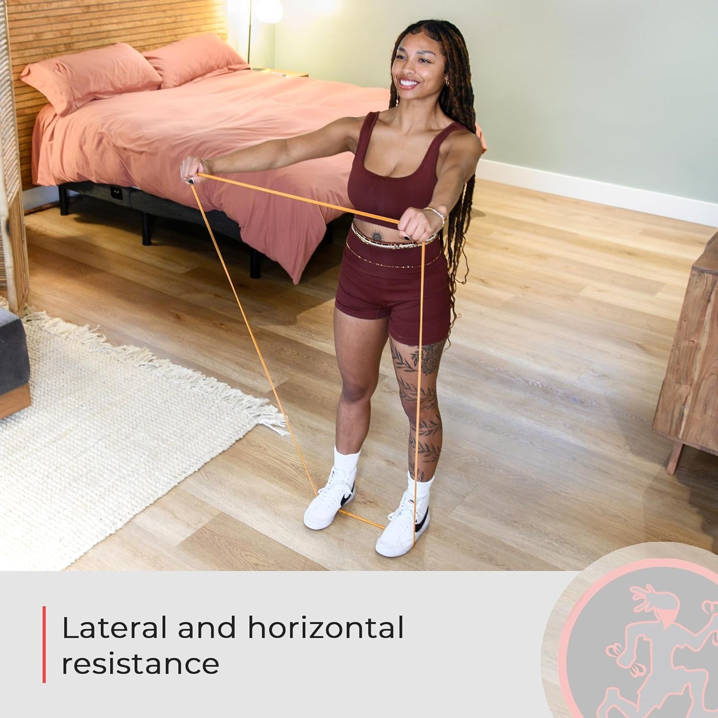 Rubberbanditz Rounded Edge Resistance Band | Compact and Light Weight Exercise Bands | Suitable for All Fitness Levels Users| Travel Friendly Resistance Bands for Working Out