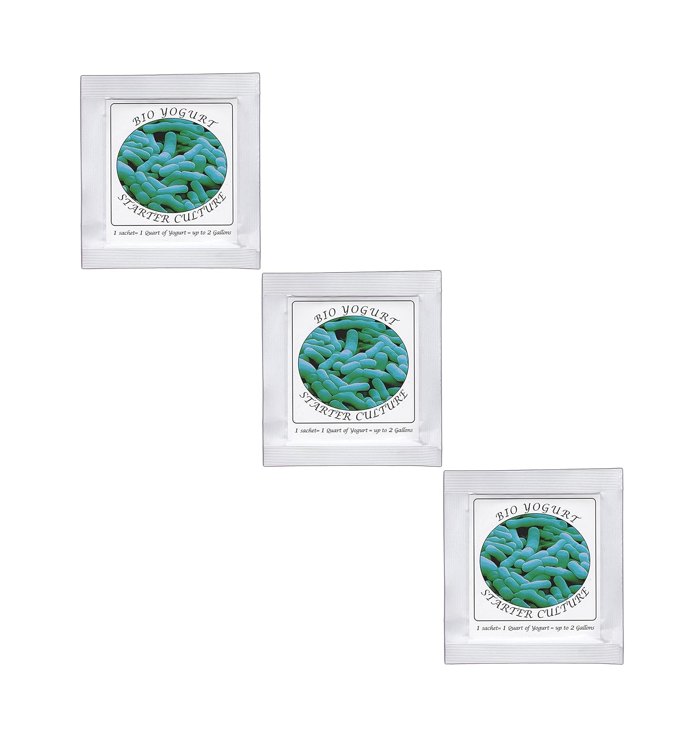 Yogurt Starter Cultures - Pack of 3 Freeze-dried Culture Sachets for Bifido Yogurt