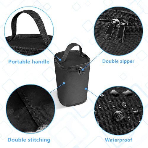 Mini Fuel Cylinder Storage Bag, Butane Fuel Canister Cover,Gas Tank Protective bag, Easy to Carry, 600D Oxford Fabric Waterproof,Mini Tank Accessories, for Outdoor Camping, Cooking, Travel, Picnic