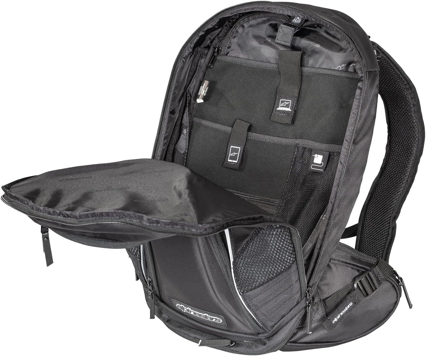 Alpinestars 6107115-12 Black/White 6.5"/9.5"/5.75" Tech Aero Backpack