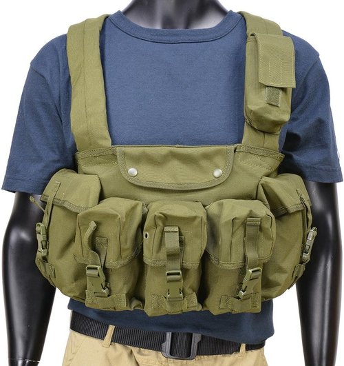 Condor Elite CR-001 7 Pocket Chest Rig Olive DRAB
