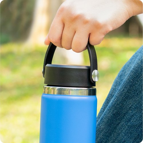 Prurex Replacement Lid for Hydroflask,Klean Kanteen,Simple Modern Wide Mouth Bottles, Flask Cap for 12-64oz Sports Water Bottles Accessories (2 Pack)